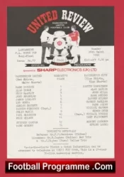 Manchester United v Manchester City 1990 – Youth Cup Semi Final + Ryan Wilson Giggs