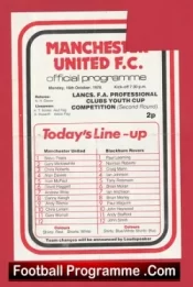 Manchester United v Blackburn Rovers 1978 – FA Youth Cup Andy Ritchie