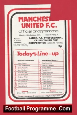  Manchester United v Blackburn Rovers 1963 - Man United Football Programme .COM Football Programmes Memorabilia