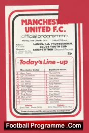 Manchester United v Blackburn Rovers 1978 – FA Youth Cup Andy Ritchie