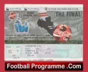 Middlesbrough v Leicester City 1997 – League Cup Final Football Ticket