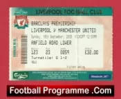 Liverpool v Manchester United 2005 – Football Ticket Roy Keane Last