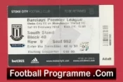 Stoke City v Manchester United 2014 – Football Ticket