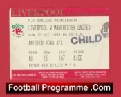 Liverpool v Manchester United 1995 – Match Ticket