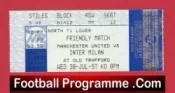 Manchester United v Inter Milan 1997 – Football Ticket Friendly Man Utd