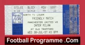 Manchester United v Inter Milan 1997 – Football Ticket Friendly Man Utd