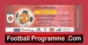  ✅Ruzomberok v Manchester United 2013 – Match Ticket Slovakia Ruzomberok v Manchester United 2013 Match Ticket Slovakia Football Programme .COM Football Programmes Memorabilia Football Programme .COM Football Programmes Memorabilia