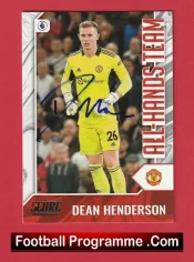 Manchester United Dean Henderson Autographed Signed Football Card Man Utd