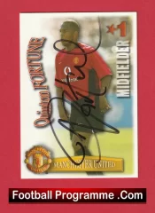 Manchester United Quinton Fortune Autographed Signed Football Card Man Utd