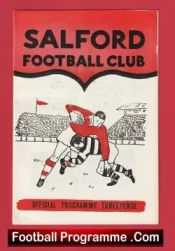 Salford Rugby v St Helens 1962 – Rugby Programme