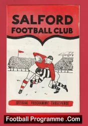Salford Rugby v St Helens 1962 – Rugby Programme