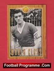 Manchester United Bill Foulkes Autographed Signed Football Card Man Utd