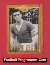 Manchester United Bill Foulkes Autographed Signed Football Card Man Utd
