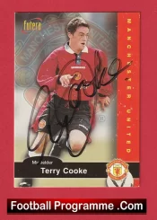 Manchester United Terry Cooke Autograph Signed Football Card Man Utd