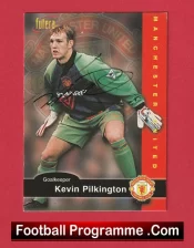 Manchester United Kevin Pilkington Autograph Signed Football Card Man Utd