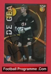 Manchester United David De Gea Autograph Signed Football Card Man Utd