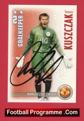Manchester United Tomasz Kuszczak Autograph Signed Football Card Man Utd