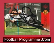 Manchester United Ricardo Autograph Signed Football Card Man Utd