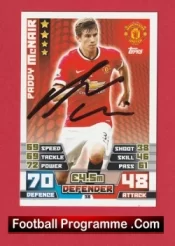 Manchester United Paddy McNair Autograph Signed Football Card Man Utd