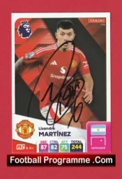 Manchester United Lisandro Martinez Autograph Signed Football Card Man Utd