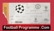 Real Madrid v Manchester United 2000 – Match Ticket