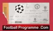 Real Madrid v Manchester United 2000 – Match Ticket