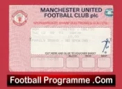 Manchester United v Glasgow Celtic 1993 – Football Ticket