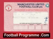 Manchester United v Glasgow Celtic 1993 – Football Ticket