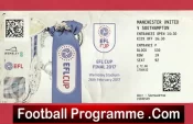 Southampton v Manchester United 2017 – Match Ticket Cup Final