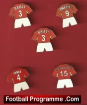 Manchester United Football Badge Collection Man Utd Badges X 5