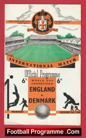 England v Denmark 1956 – World Cup Plus Duncan Edwards