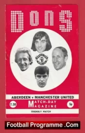 Aberdeen v Manchester United 1972 – Scotland Friendly Game