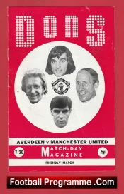 Aberdeen v Manchester United 1972 – Scotland Friendly Game