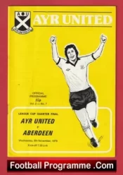 Ayr United v Aberdeen 1978 – Alex Ferguson First Season Manager