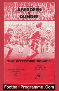 Aberdeen v Dundee 1980 – Alex Ferguson Manager