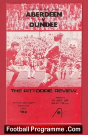 Aberdeen v Dundee 1980 – Alex Ferguson Manager