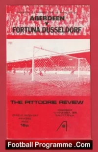 Aberdeen v Fortuna Dusseldorf 1978 – Alex Ferguson First Season Manager