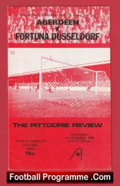 Aberdeen v Fortuna Dusseldorf 1978 – Alex Ferguson First Season Manager