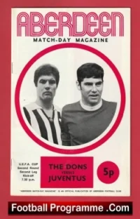 Aberdeen v Juventus 1971 – UEFA Cup Second Leg