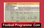 Arsenal v Manchester United 2001 – Football Ticket