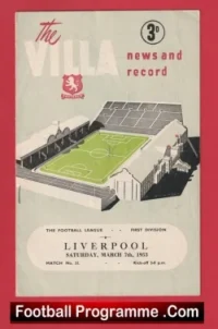 Aston Villa v Liverpool 1953 – 1950s