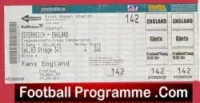 Austria v England 2007 – Football Ticket