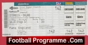Austria v England 2007 – Football Ticket