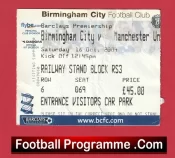 Birmingham City v Manchester United 2004 – Football Ticket