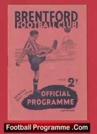 Brentford v Millwall 1947 – 1940’s Programme