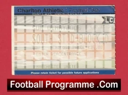 Charlton Athletic v Manchester United 2006 - Match Ticket - football memorabilia