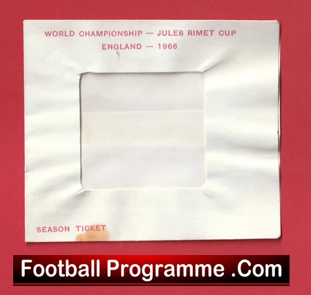 England World Cup 1966 - Genuine Match Ticket Wallet - Image 2