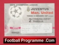 Juventus v Manchester United 1997 – Football Ticket Italy