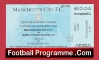 Manchester City v Manchester United 2004 – Academy Football Ticket