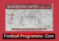 Manchester United v Manchester City 1987 – Football Ticket